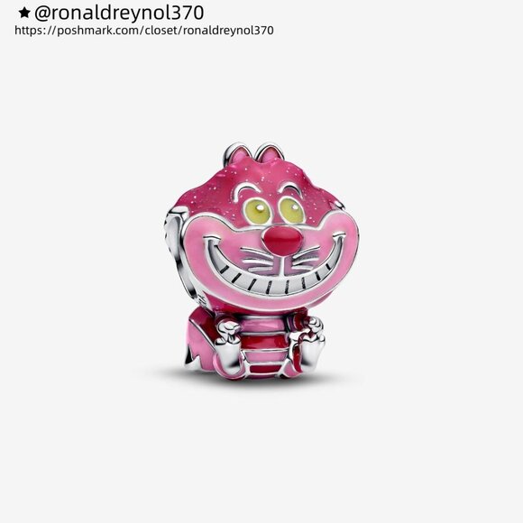 Pandora Disney Alice in Wonderland Cheshire Cat Charm - Picture 1 of 5